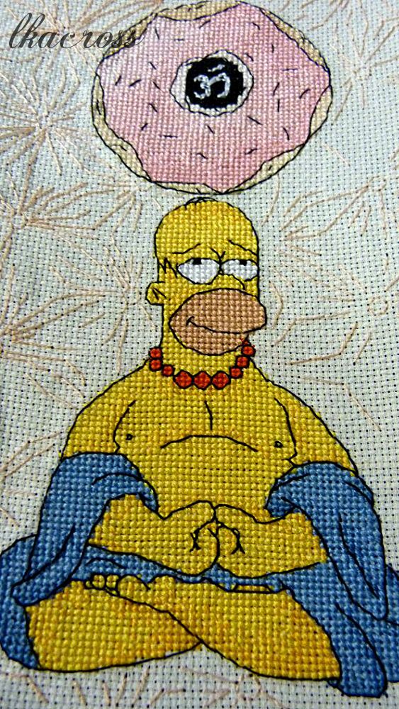 Схема для вышивания Гомер. Отшив.