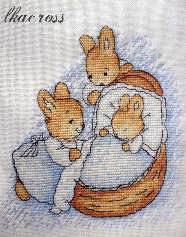 Схема вышивки крестом Little Bunny